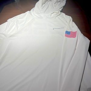 Vineyard Vines Performance long sleeve with hoodie.